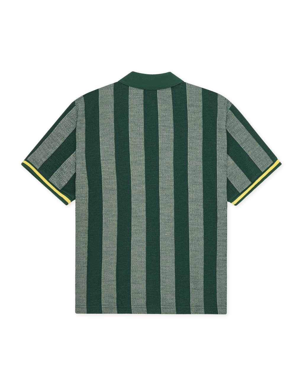 Les Deux Stripe Jacquard Football Jersey Pine Green