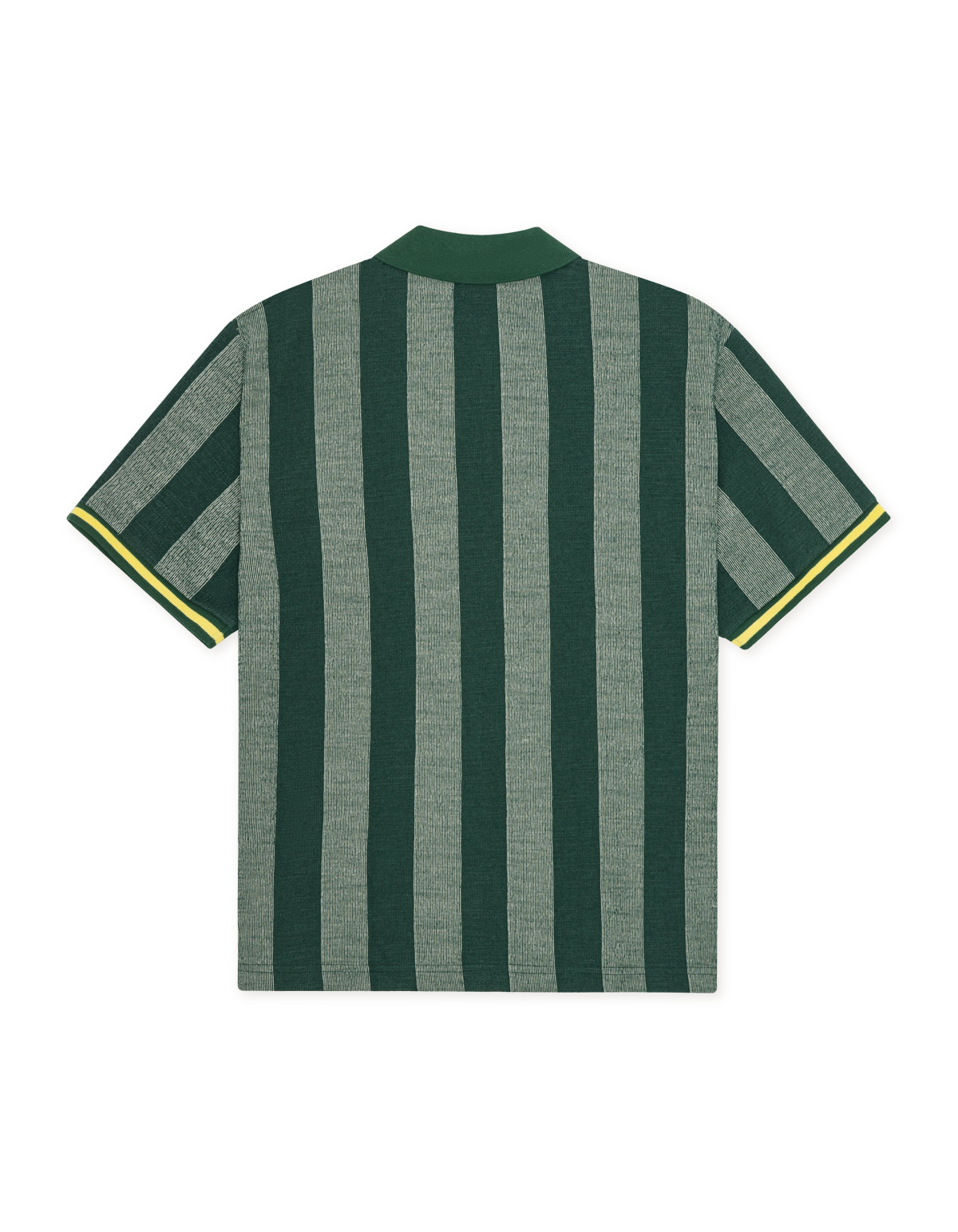 Les Deux Stripe Jacquard Football Jersey Pine Green
