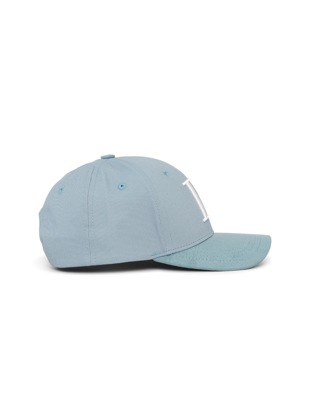 Les Deux Baseball Cap Suede II Faded Denim Blue