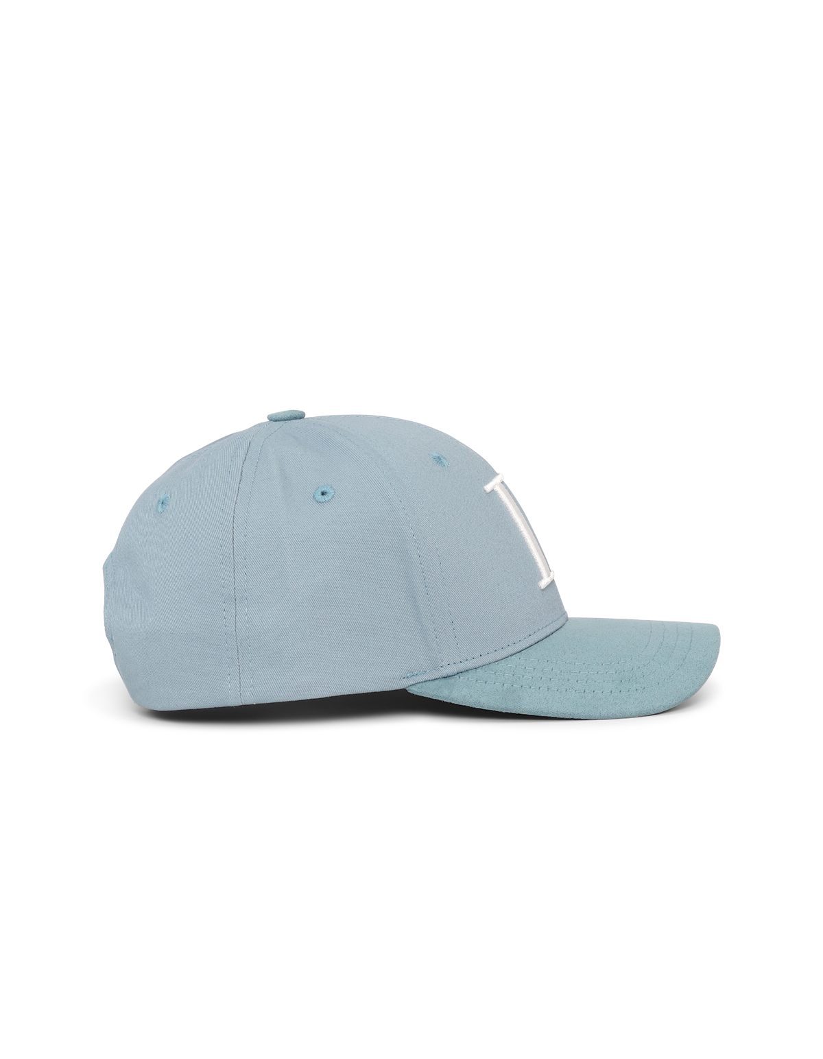 Les Deux Baseball Cap Suede II Faded Denim Blue