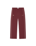 Les Deux Seersucker Track Pants Chocolate Truffle Red