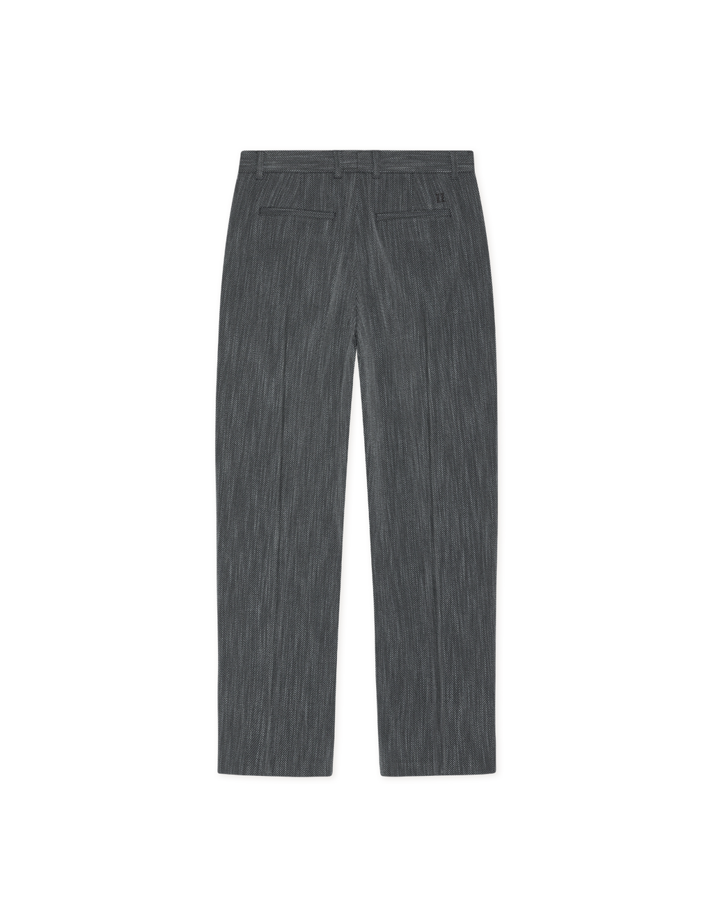 Les Deux Herringbone Tailored Pants 32L Black