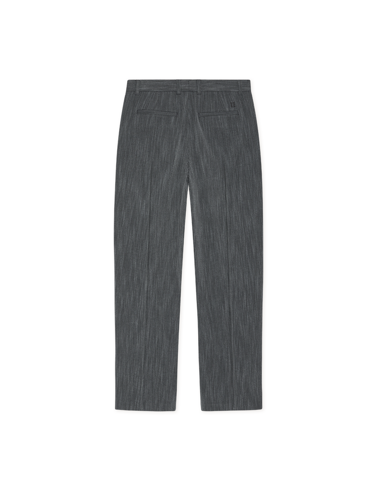Les Deux Herringbone Tailored Pants 32L Black
