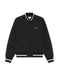 Les Deux Varsity Tech Pinstriped Jacket Black