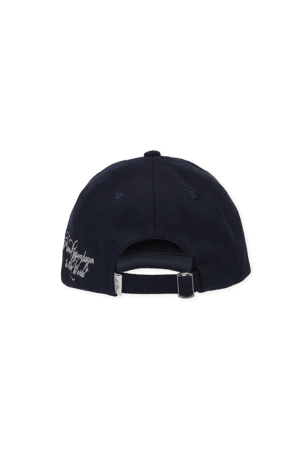 Les Deux Felt Logo Dad Cap Dark Navy