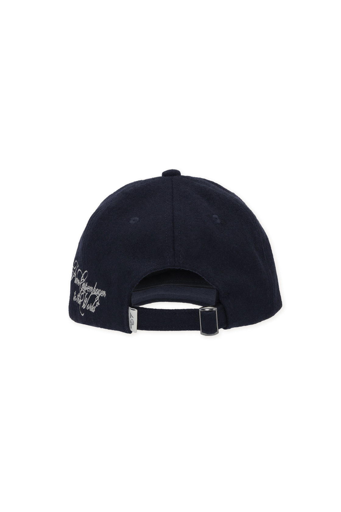 Les Deux Felt Logo Dad Cap Dark Navy
