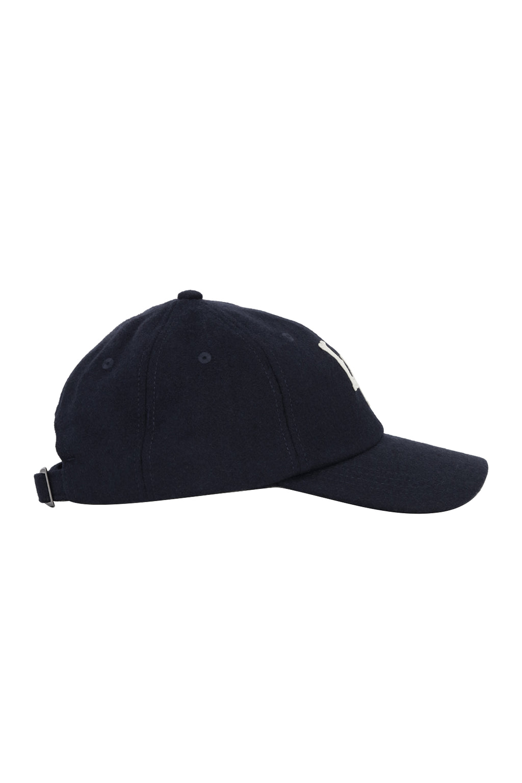 Les Deux Felt Logo Dad Cap Dark Navy