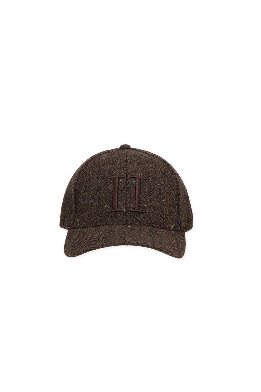 Les Deux Core Herringbone Baseball Cap Mole Brown