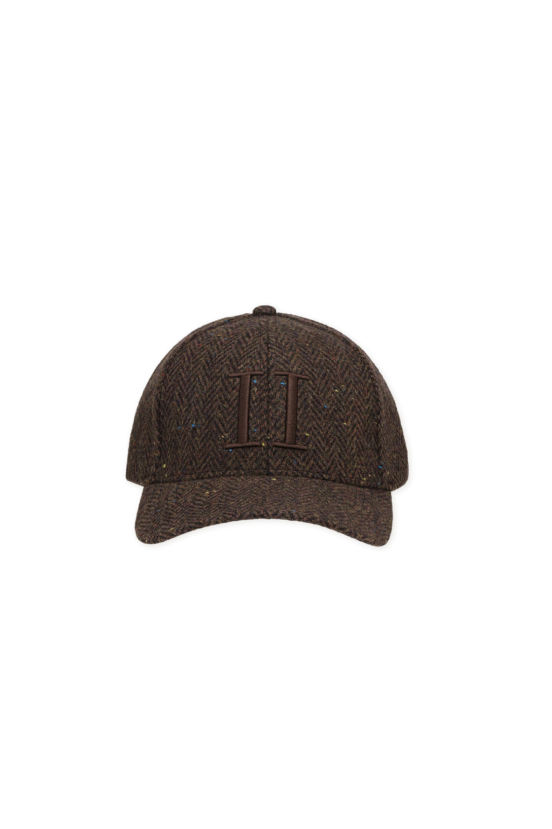 Les Deux Core Herringbone Baseball Cap Mole Brown