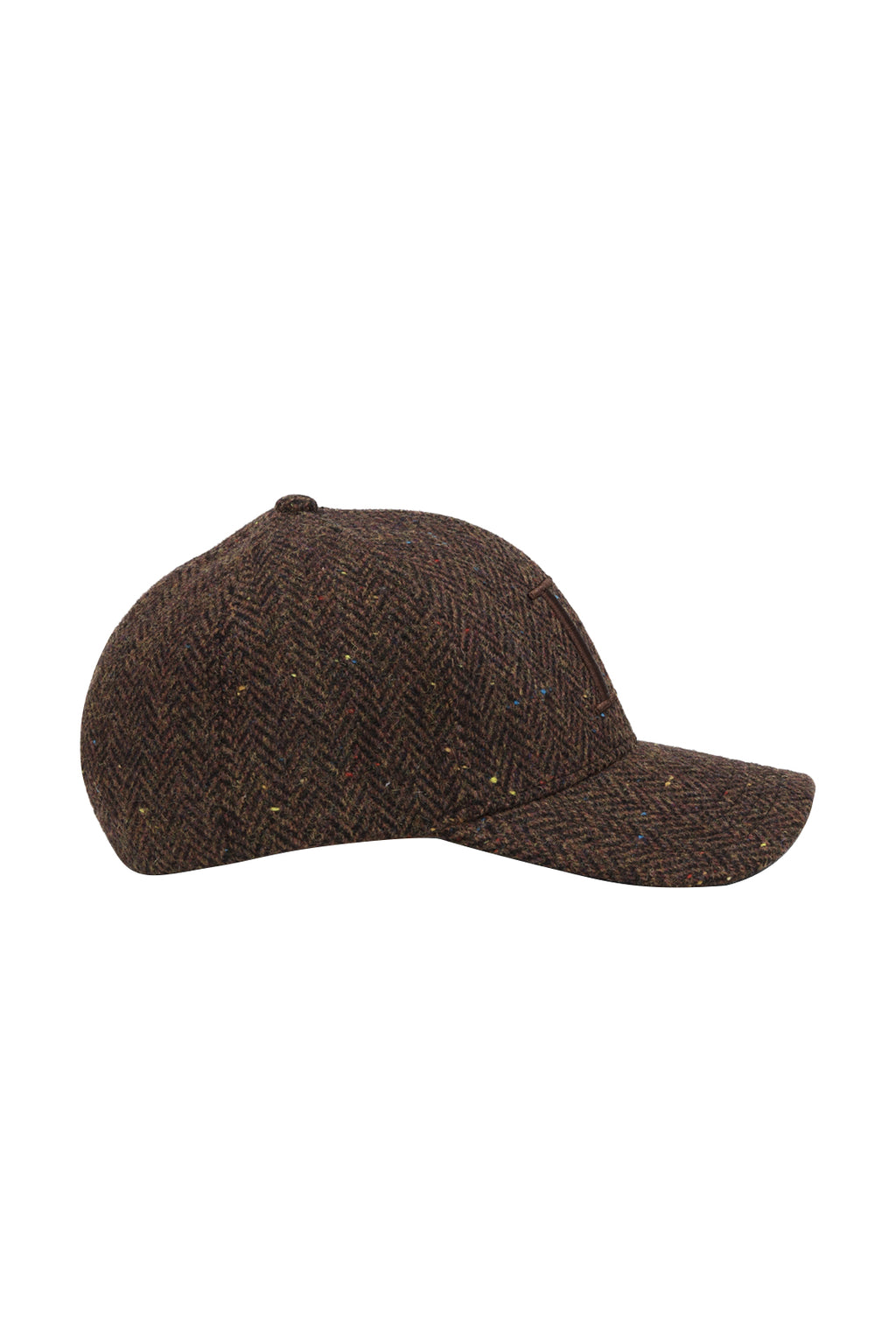 Les Deux Core Herringbone Baseball Cap Mole Brown