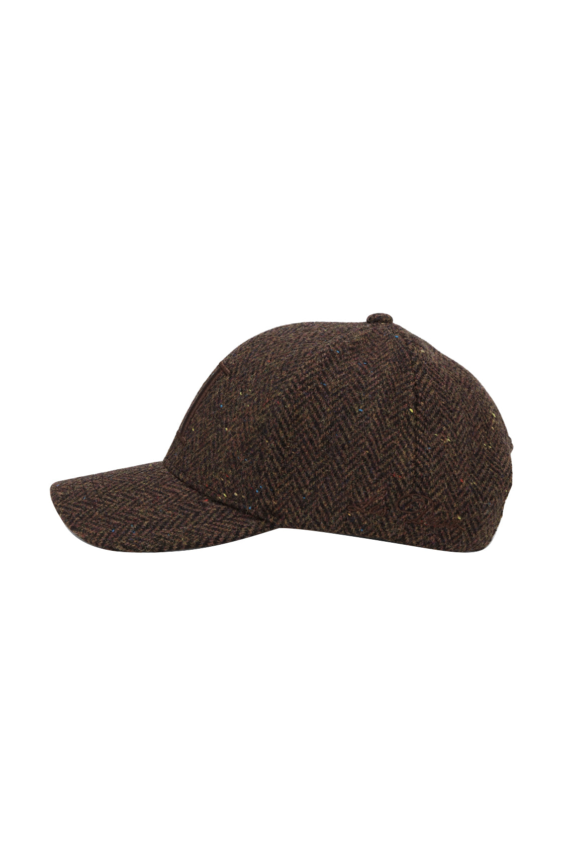 Les Deux Core Herringbone Baseball Cap Mole Brown