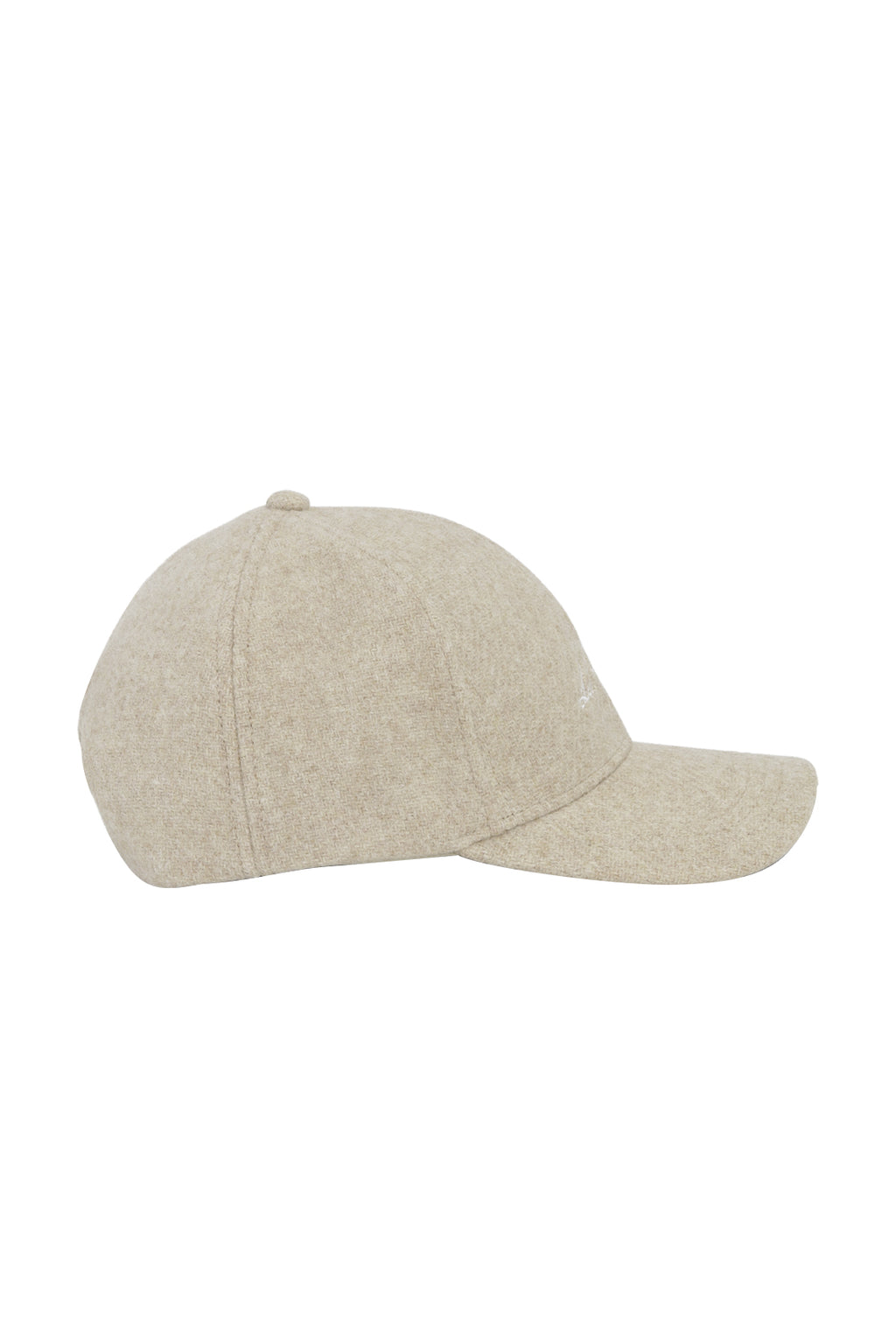 Les Deux Signature Wool Baseball Cap Dark Sand