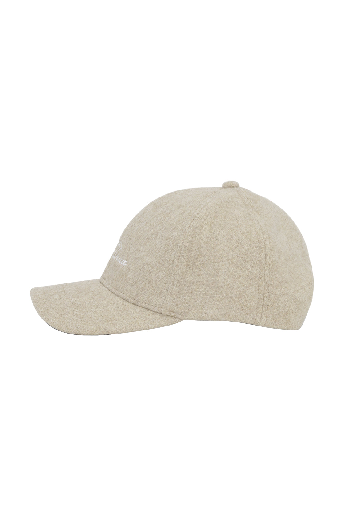 Les Deux Signature Wool Baseball Cap Dark Sand