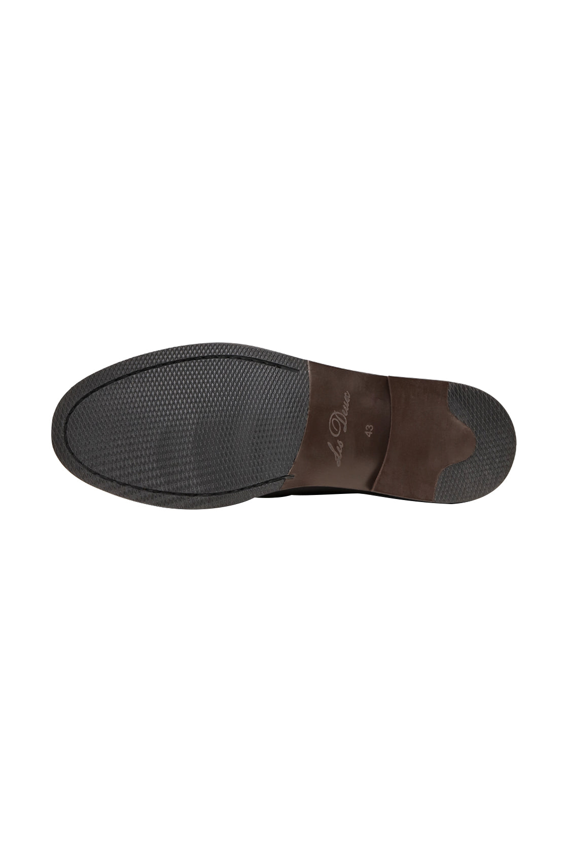 Les Deux Suede Mix Loafer Mole Brown