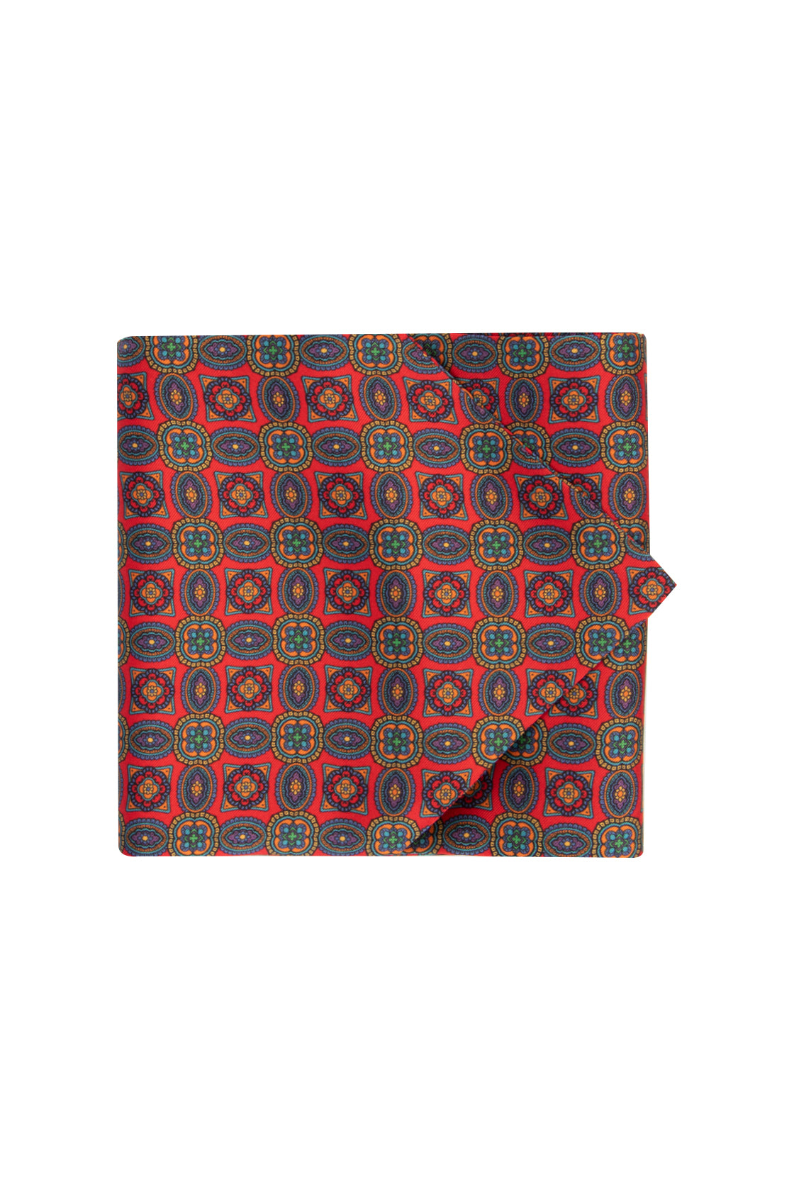 Ascot Retro Pattern Ascot Cravat Red