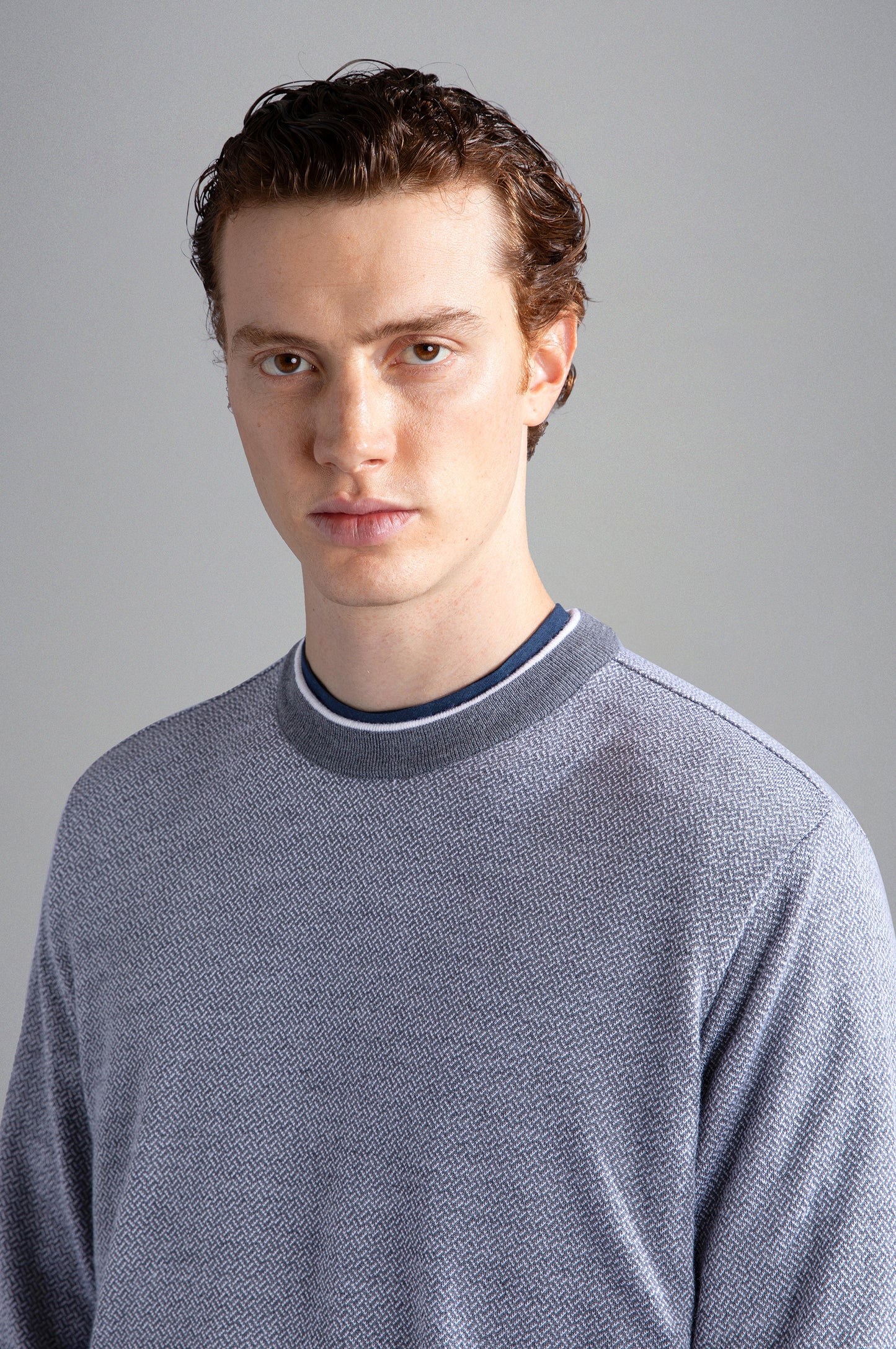 Paul & Shark Beaufront Wool Crew Neck Grey