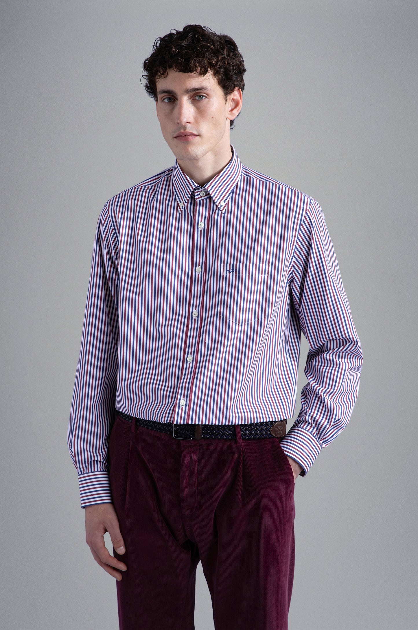 Paul & Shark Cotton Poplin LS Shirt Stripe