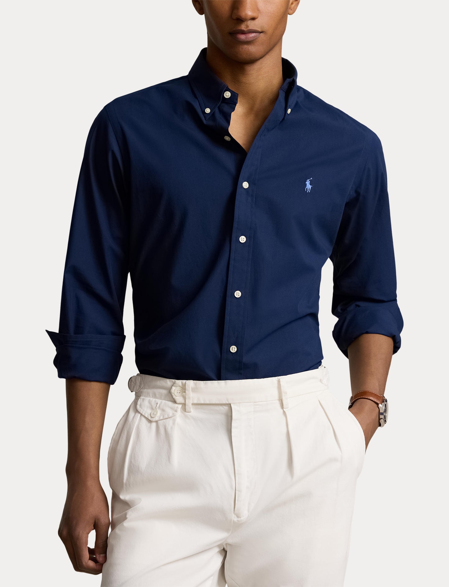 Polo Ralph Lauren Custom Fit Poplin Shirt Navy