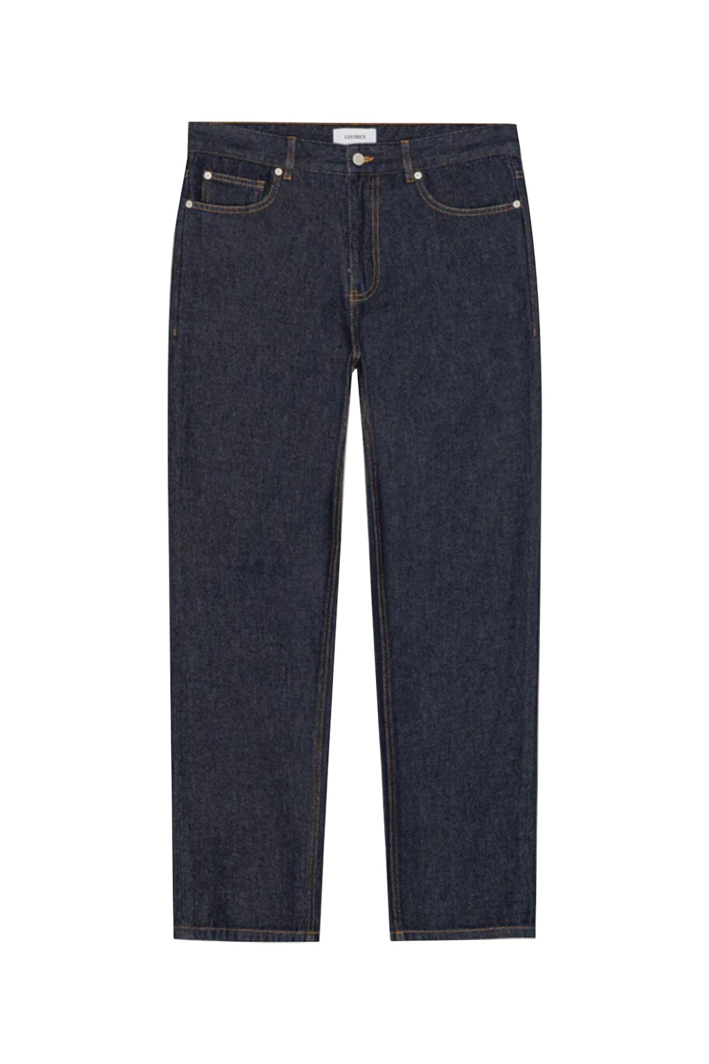 Les Deux Ryder Washed Denim Jeans 32L Dark Indigo Wash