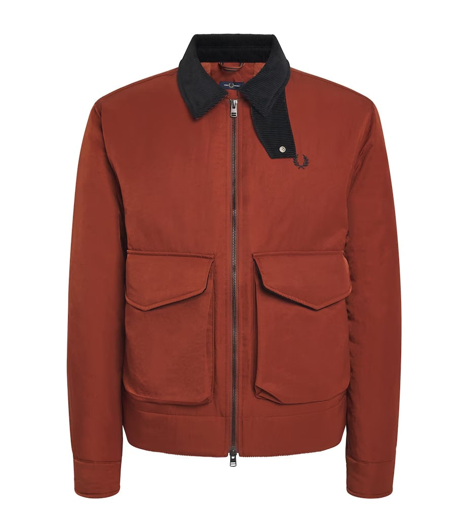 Fred Perry Nylon Caban Jacket Brandy