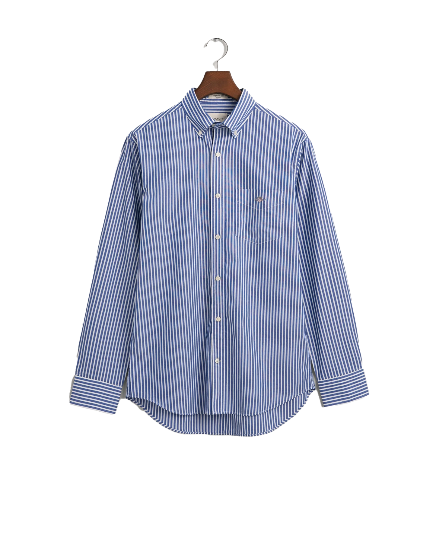 Gant Poplin Stripe LS Shirt College Blue