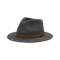 Avenel Nolan Wool Felt Fedora Charcoal
