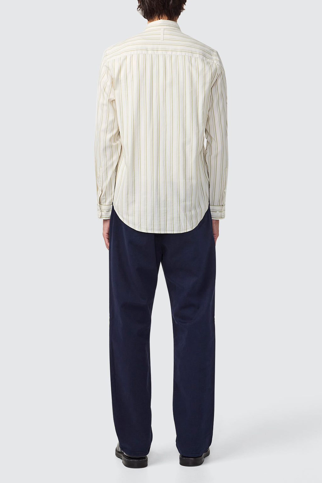 NN07 Arne BD LS Shirt Moss Stripe
