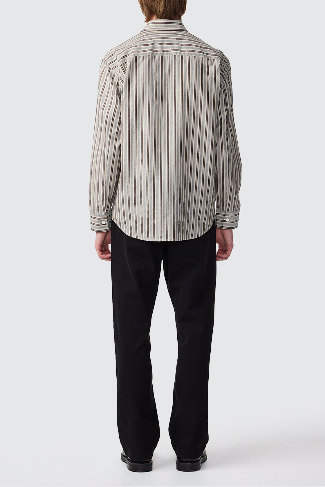 NN07 Freddy PKT 5973 LS Shirt Navy Stripe