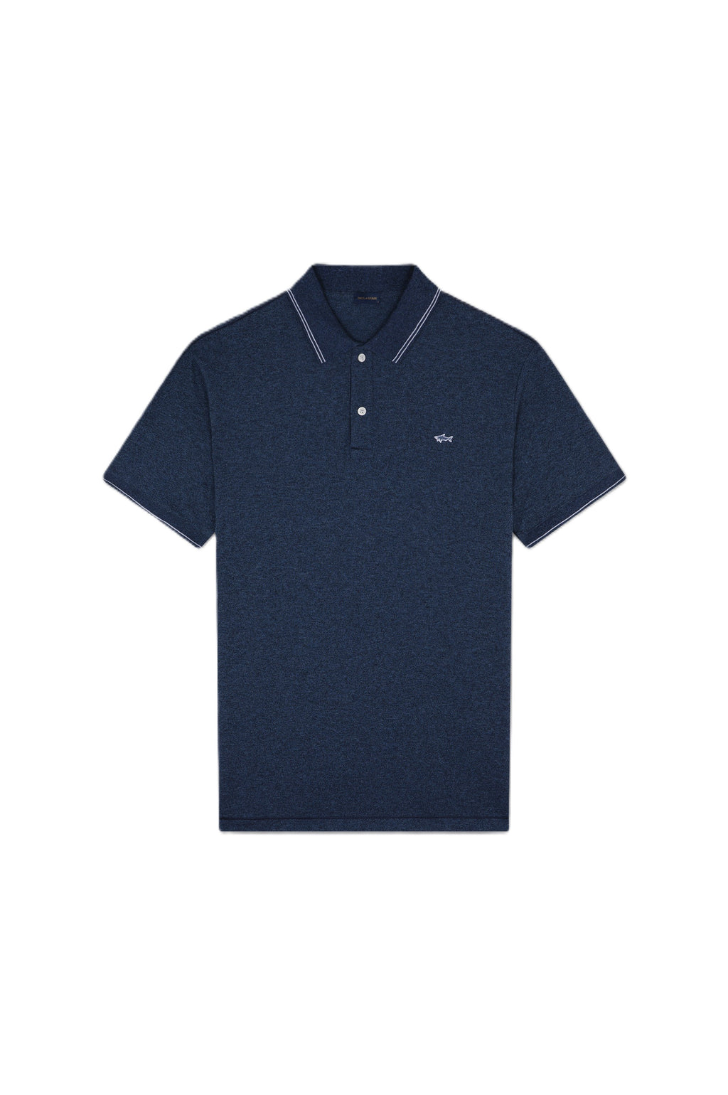 Paul & Shark Pique Cotton SS Polo Denim/Cream
