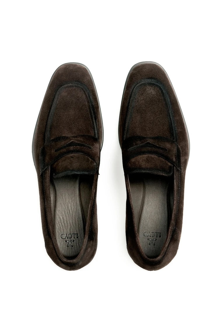 Lloyd Eezy 240 Nova Suede Slip On Shoe Testa di Moro