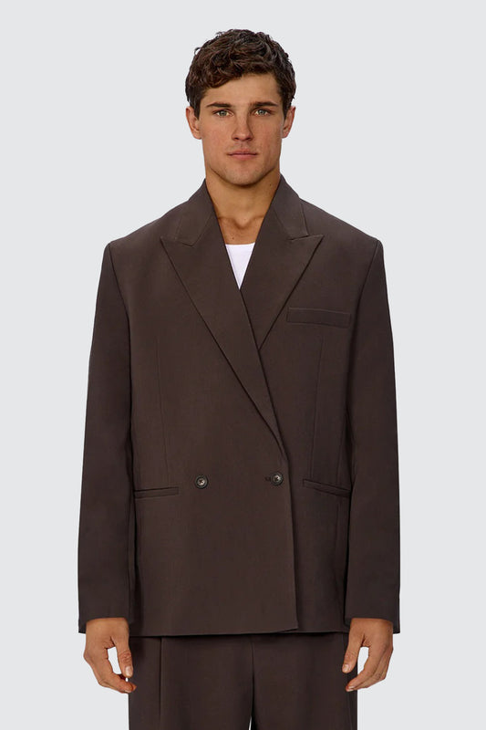 Industrie Lusso Blazer Dark Aubergine