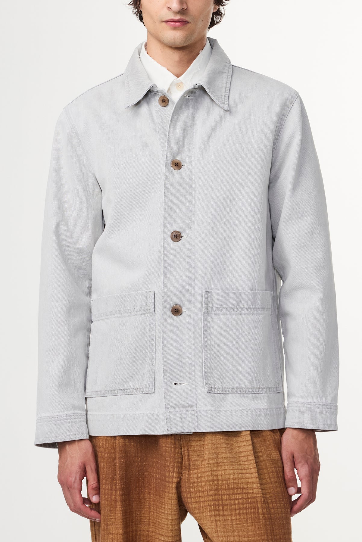 NN07 Ollie Cardigan Light Grey Denim