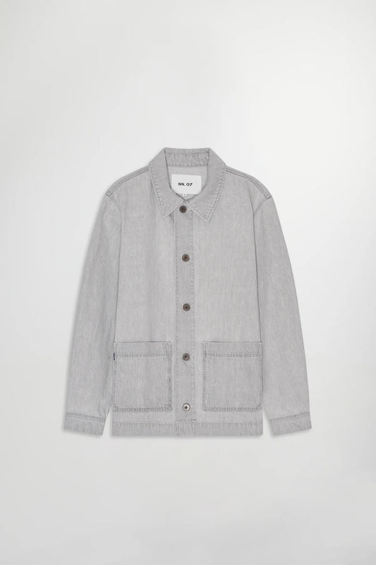NN07 Ollie Cardigan Light Grey Denim