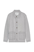 NN07 Ollie Overshirt Light Grey Denim