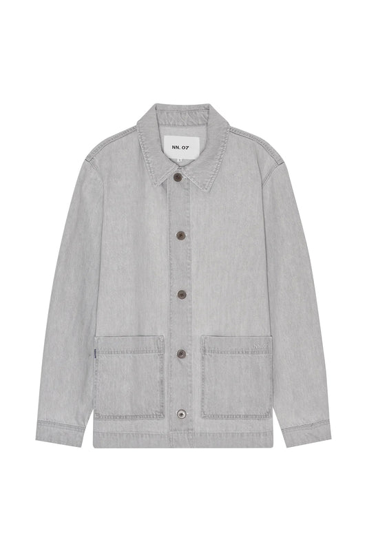 NN07 Ollie Cardigan Light Grey Denim