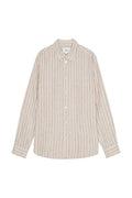 NN07 Enzo LS Shirt Brown Stripe