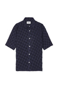 NN07 Freddy SS Shirt Navy Blue