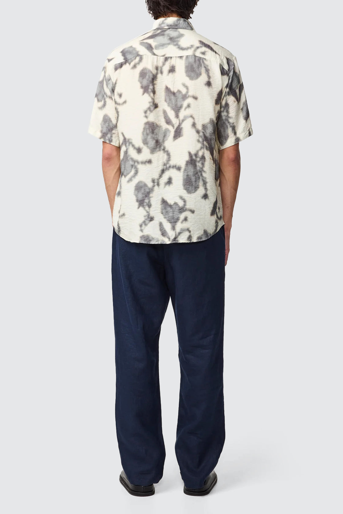 NN07 Freddy SS Shirt Ecru Print