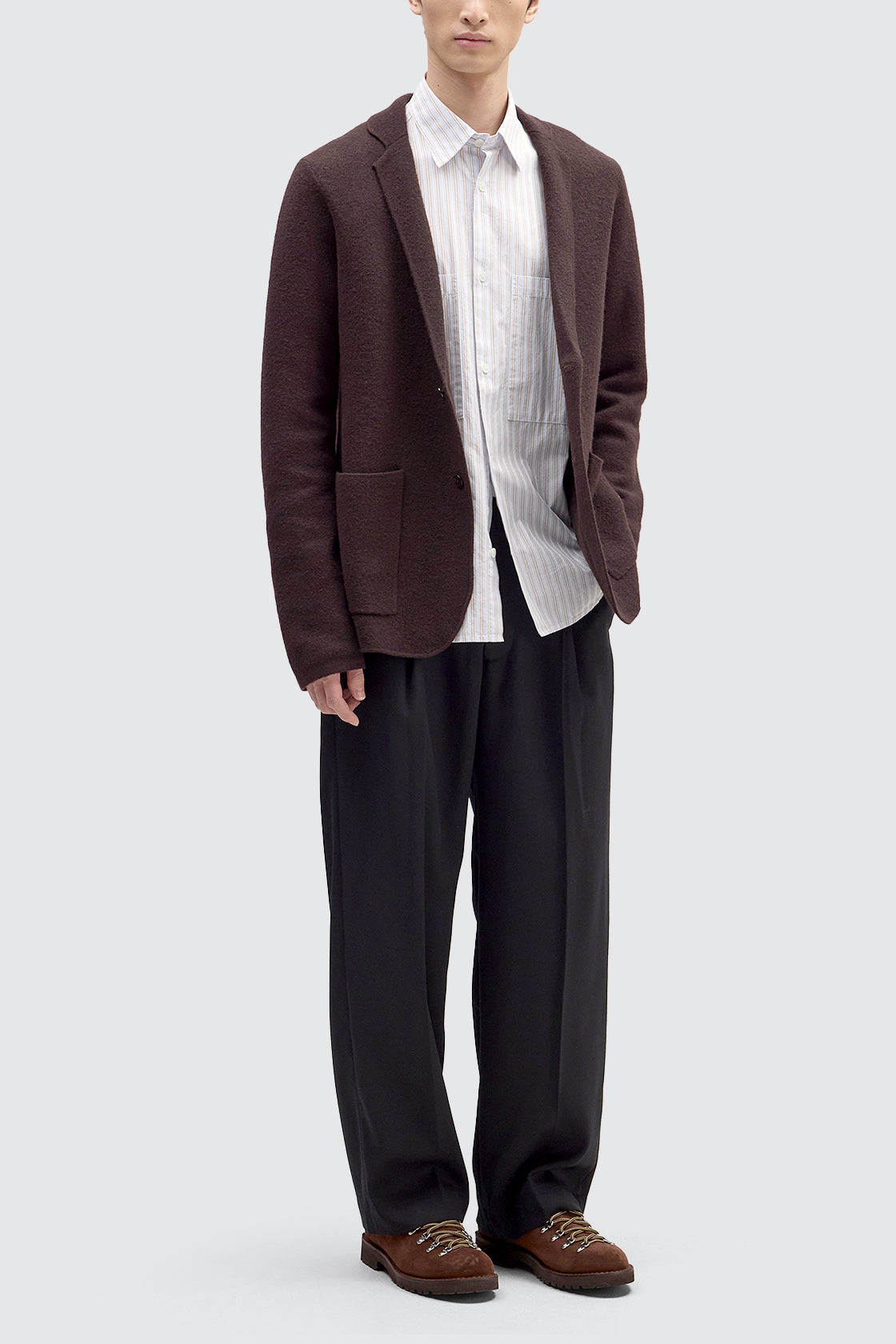 NN.07 60017 Lucas Wool Blazer Dusky Port