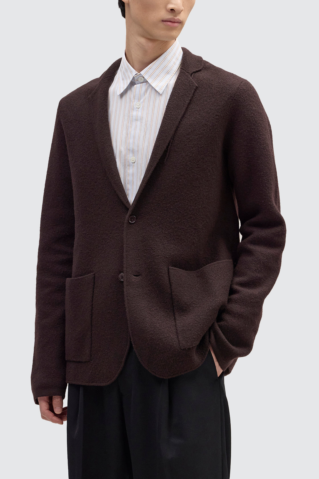 NN.07 60017 Lucas Wool Blazer Dusky Port