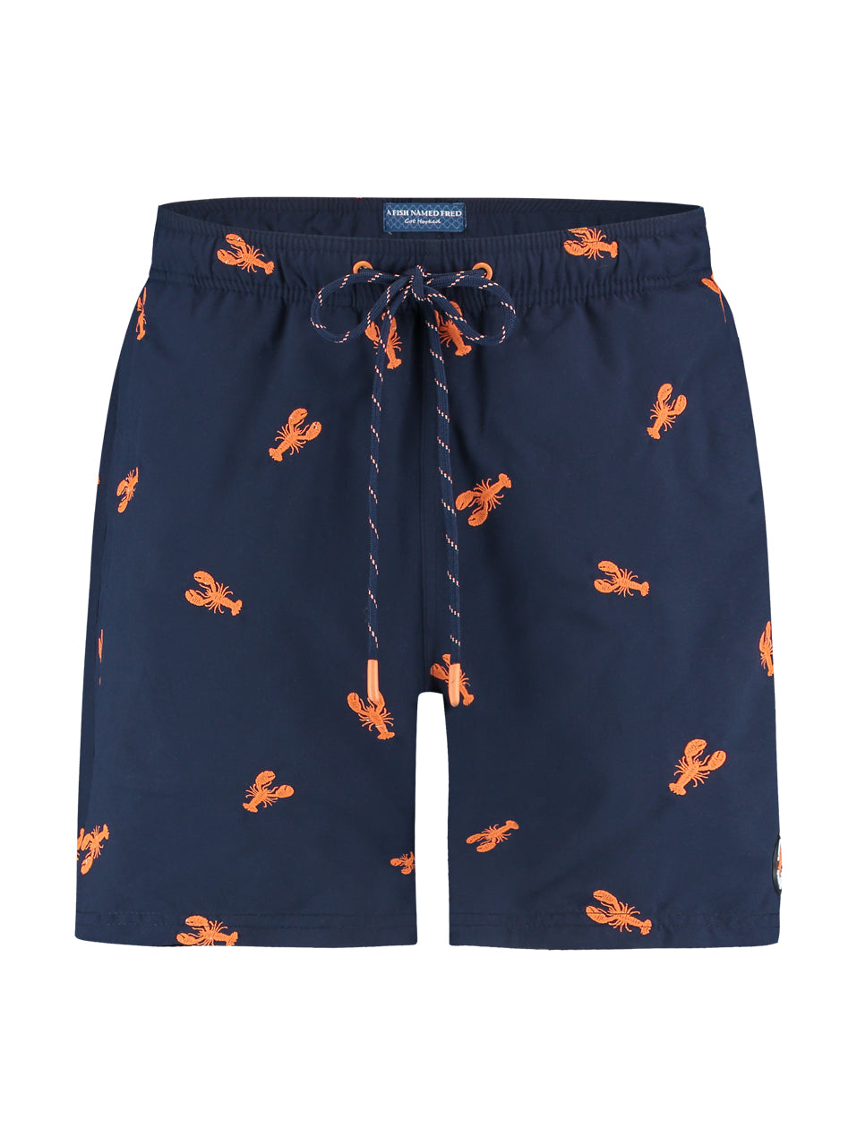 A Fish Named Fred Lobster Swim Shorts Navy