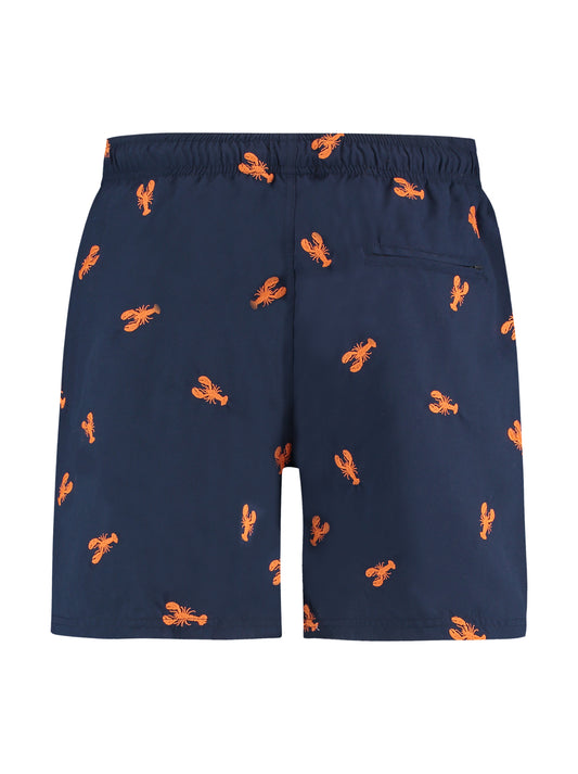 A Fish Named Fred Lobster Swim Shorts Navy