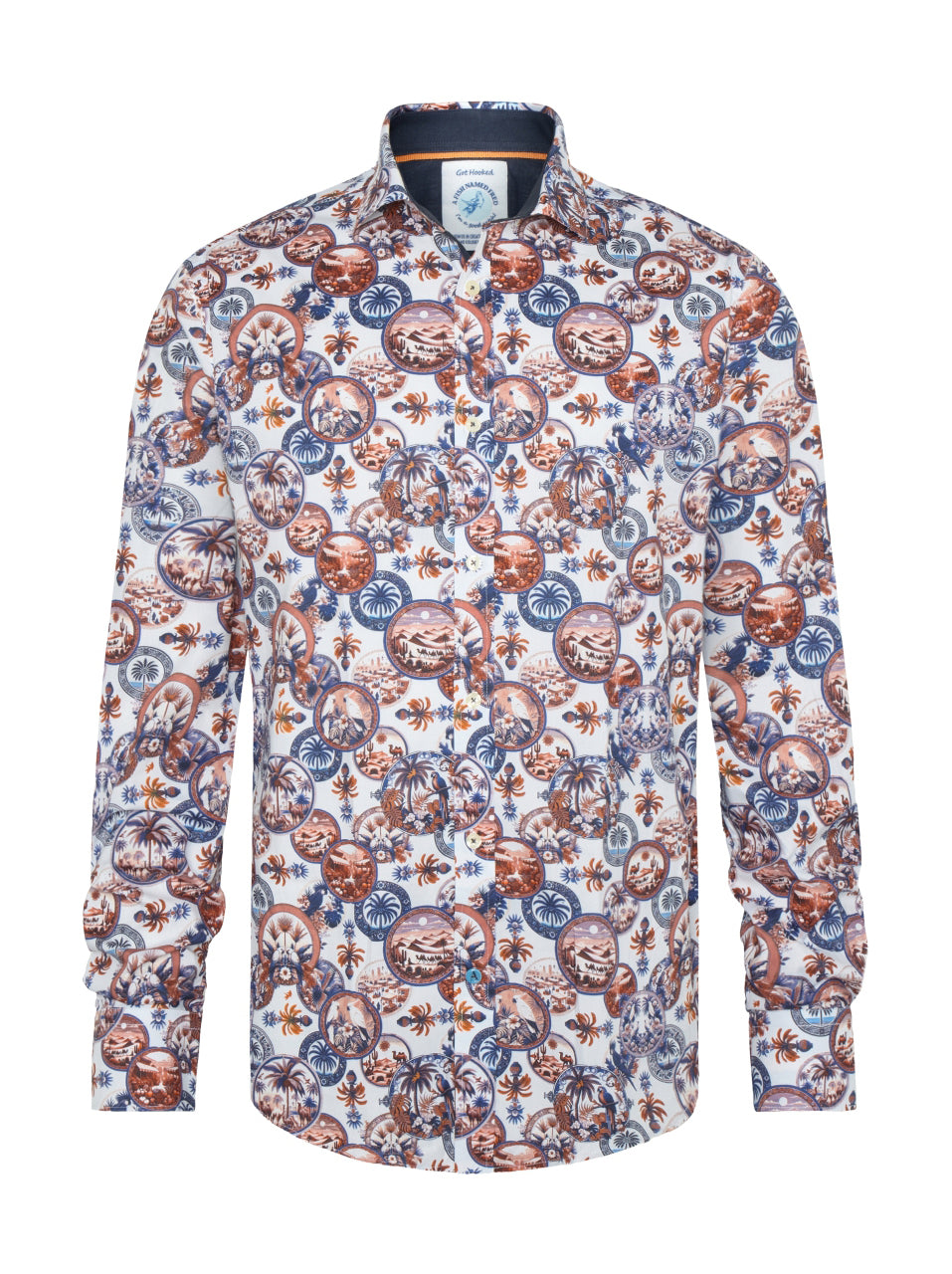 A Fish Named Fred LS Casual Shirt Desert