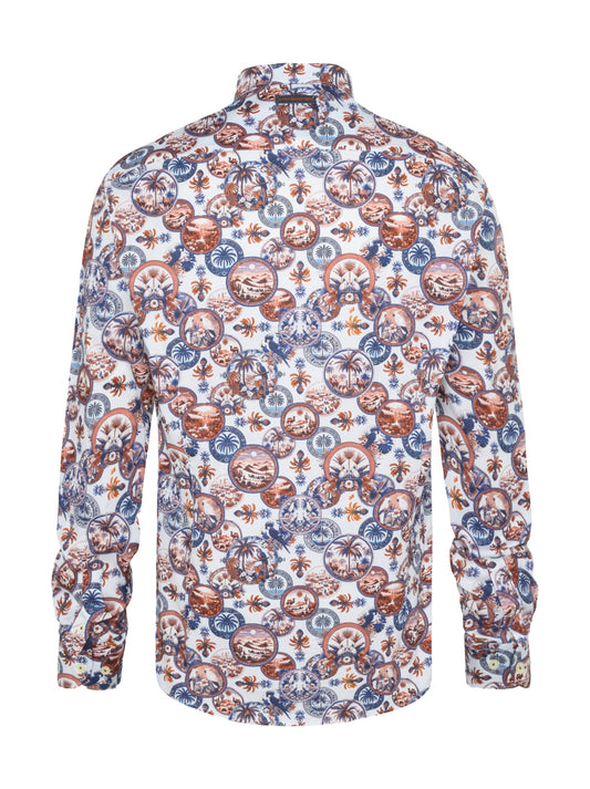 A Fish Named Fred LS Casual Shirt Desert