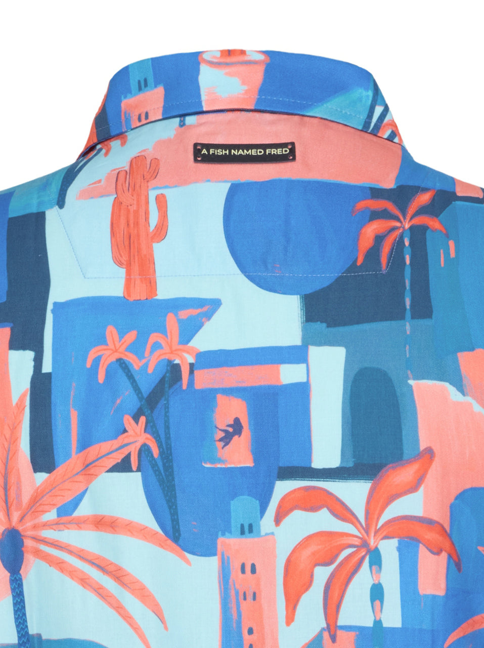 A Fish Named Fred SS Casual Shirt Multi Colour Coral