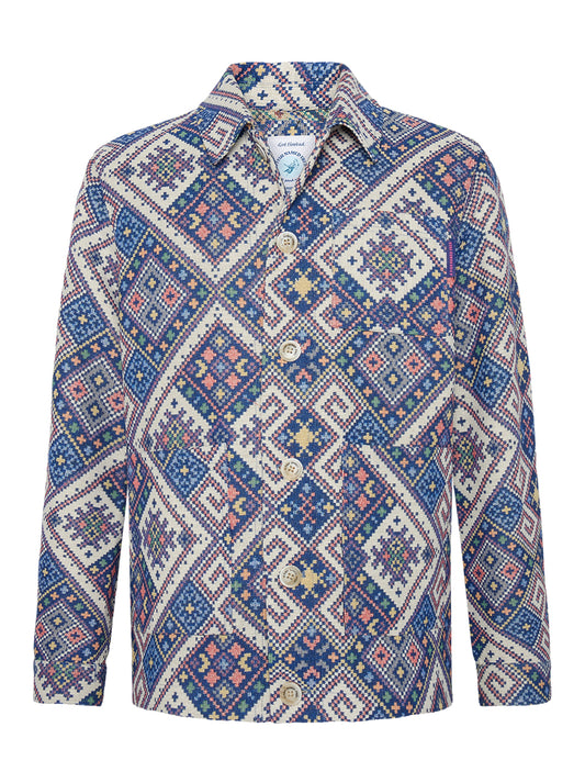 A Fish Named Fred Casual Jacket Cobalt
