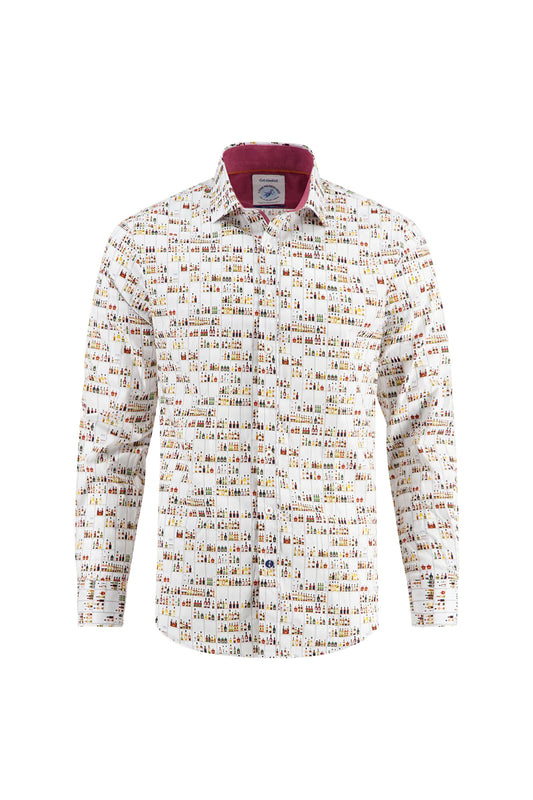 A Fish Named Fred Liquor Store LS Shirt Off-White