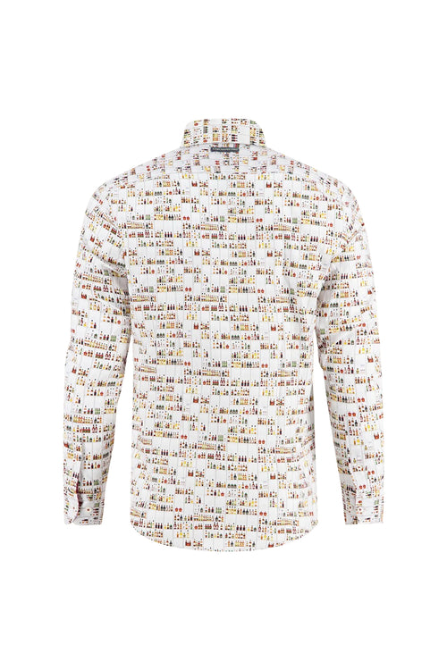 A Fish Named Fred Liquor Store LS Shirt Off-White