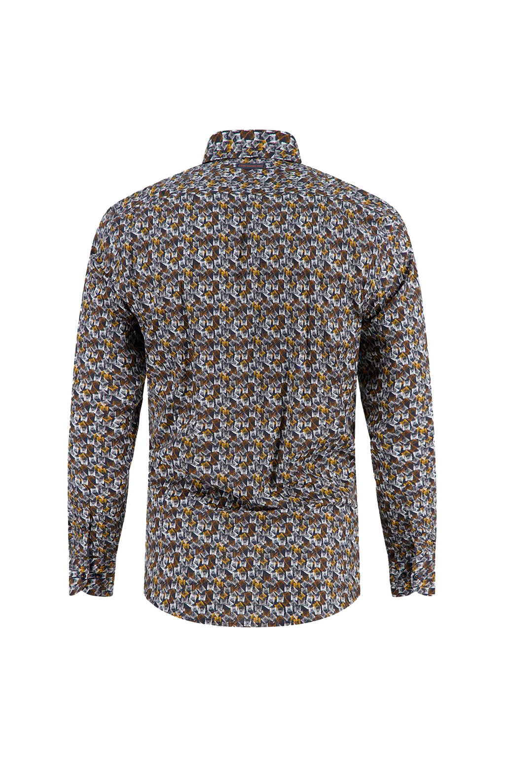 A Fish Named Fred Tumbling Glass LS Shirt Mustard
