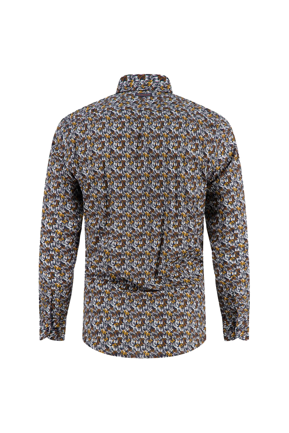 A Fish Named Fred Tumbling Glass LS Shirt Mustard